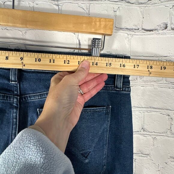 Hudson Jeans Women’s 31 Barbara Loyalty Dark Wash Wide Leg Hi Rise Flare Jeans - Picture 5 of 11